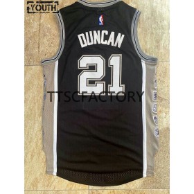 Dres San Antonio Spurs DUNCAN 21 Retro Crno Swingman - Dječji